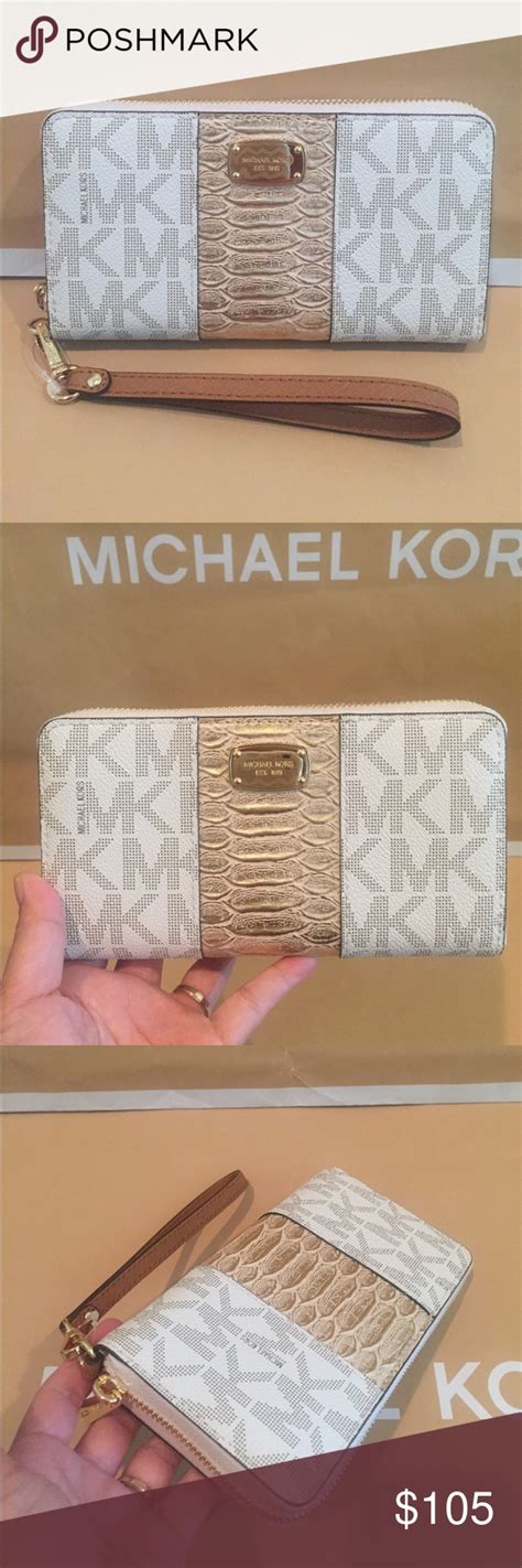 michael kors center stripe card case|Signature Logo Stripe Bi.